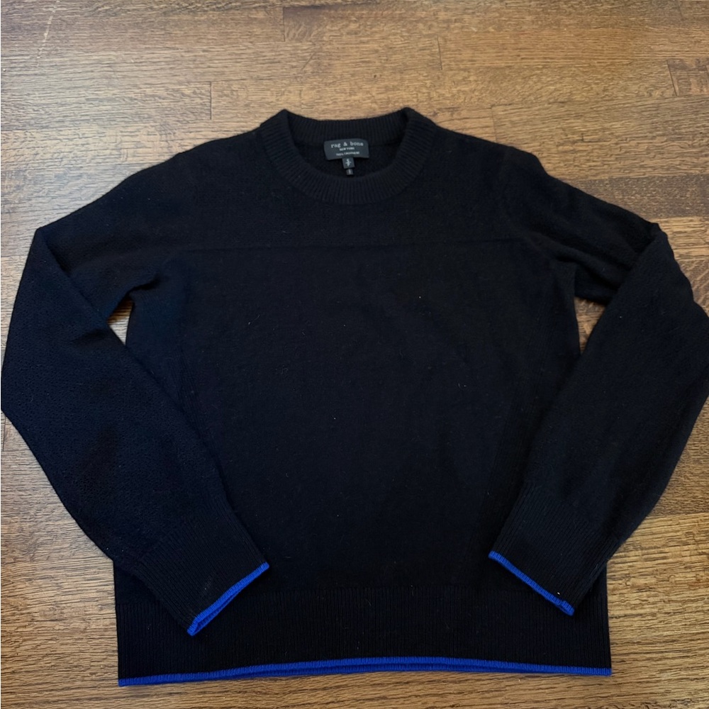 Rag & Bone women’s cashmere black sweater